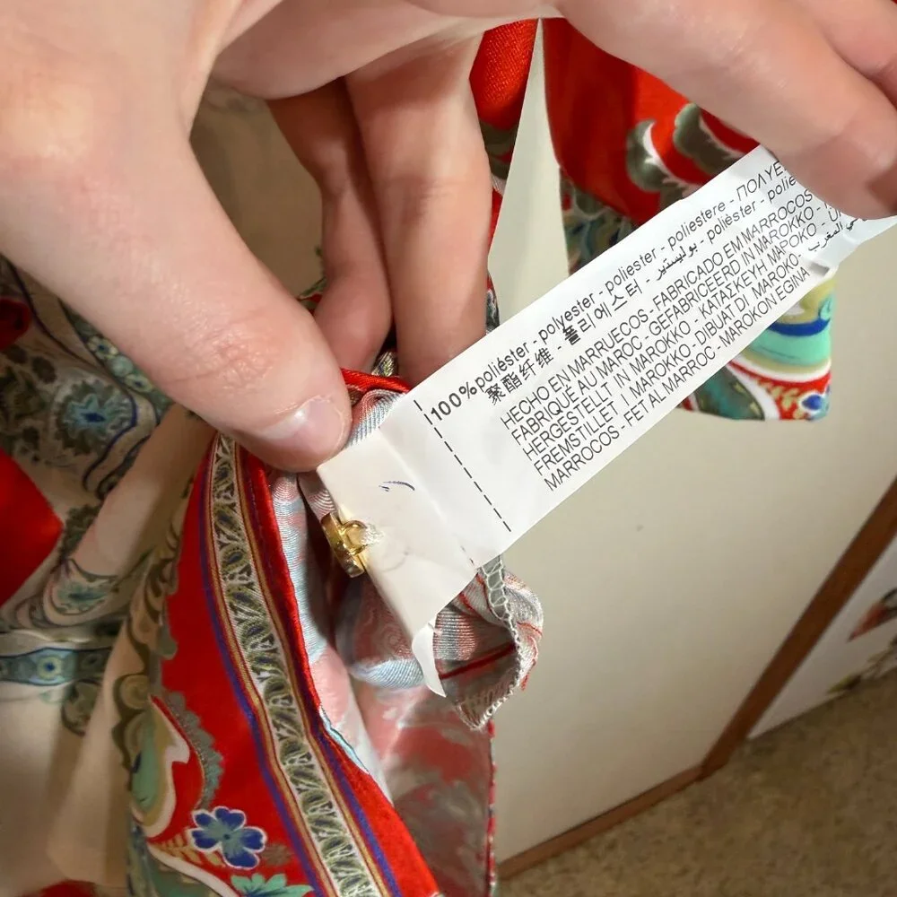 Zara Multicolor Printed Button Up Maxi Midi Shirt Dress - Picture 13 of 16